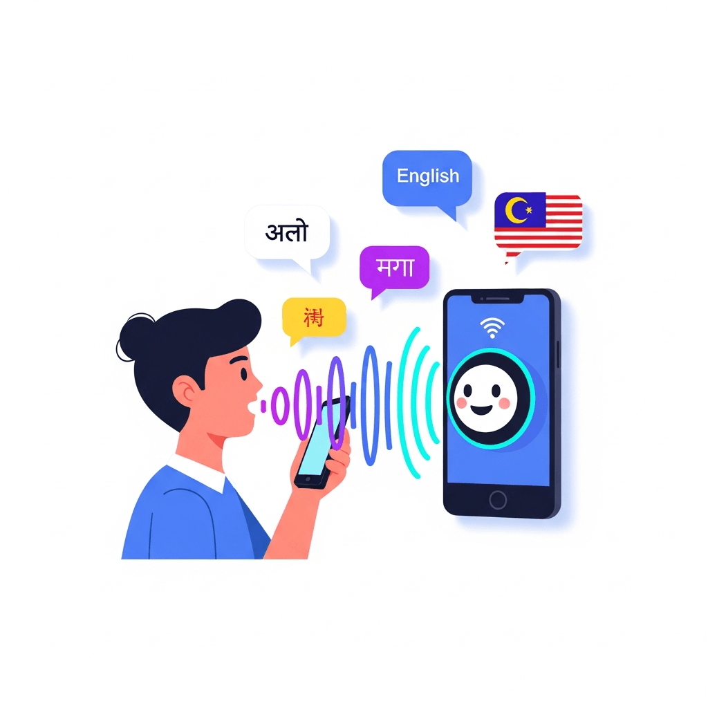 Voice chat interface with multilingual support